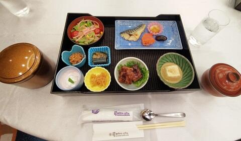 朝食のようす1