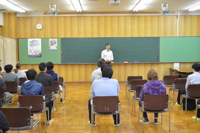 後期始業式を行いました。