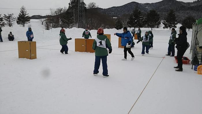修学旅行 雪合戦開始‼️