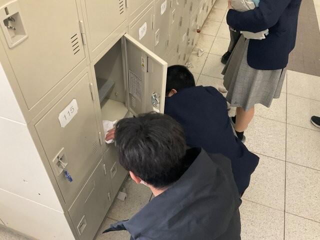 1月28日&29日 3年 ロッカー清掃