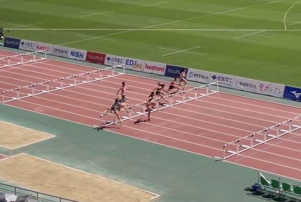 陸上部 第 13 回 第 13 回木南道孝記念陸上競技大会 女子110mハードル7位・8位、女子100m×4リレー14位