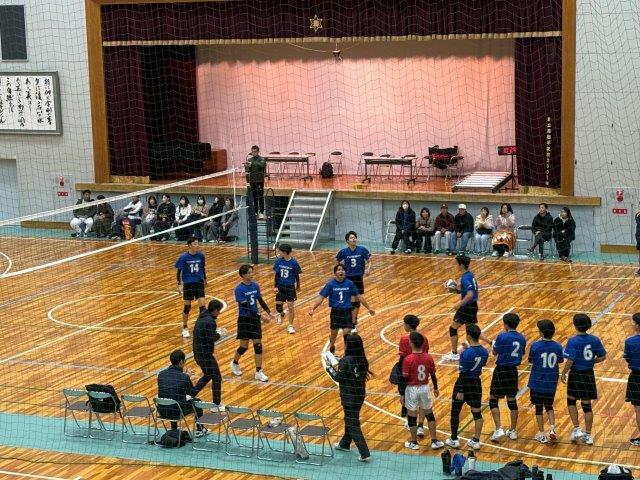 男子バレーボール部 公立高校大会 予選リーグ1位通過