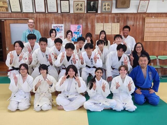 7月14日 国際交流2日目「食堂体験&柔道部との交流」