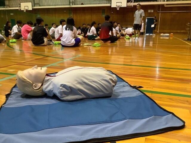 7月7日 救急救命講習会（生徒・教員対象）