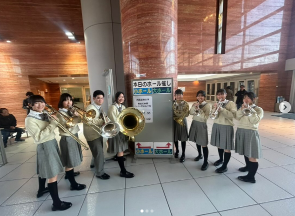 吹奏楽部(TOMISUI)大阪芸大「管打楽器アンサンブルコンテスト ステージ審査の部」 金賞受賞・フルート4重奏代表選出