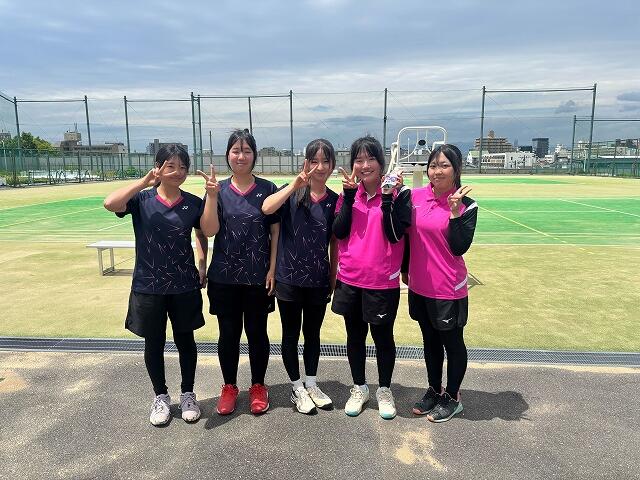 女子硬式テニス部 大阪高等学校春季テニス大会予選 健闘
