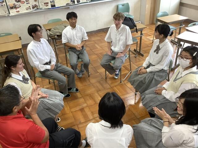 7月17日 ドイツからの交換留学生との交流 with 本校国際交流部