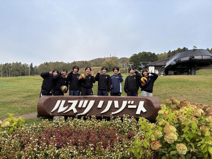 10月16日 2年 修学旅行3日目（女子バレーボール部 朝練）