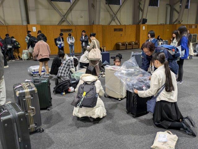 10月17日2年修学旅行4日目(出発前荷造り→出発)