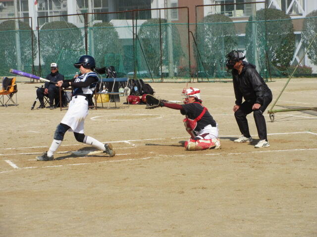 ソフトボール部 練習試合 VS 奈良県立奈良商業高校