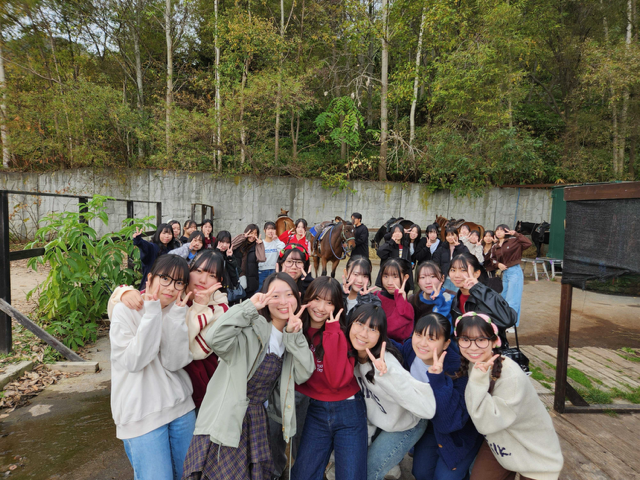 10月16日 2年 修学旅行3日目（午前 乗馬）