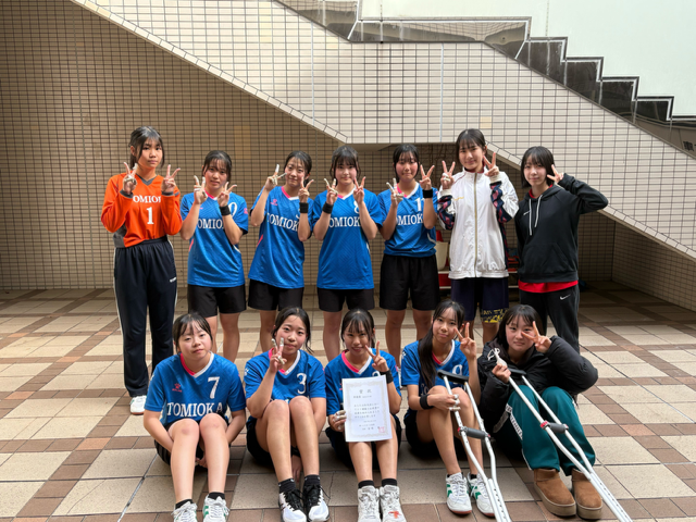 ハンドボール部(女子)堺種目別大会 準優勝