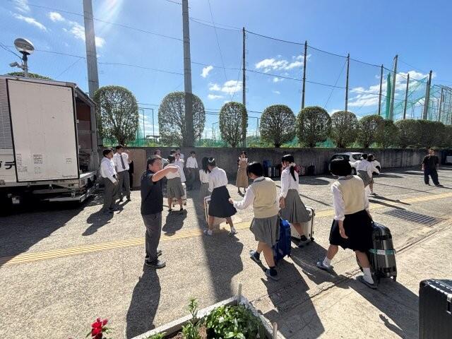 10月9日 修学旅行事前荷物発送