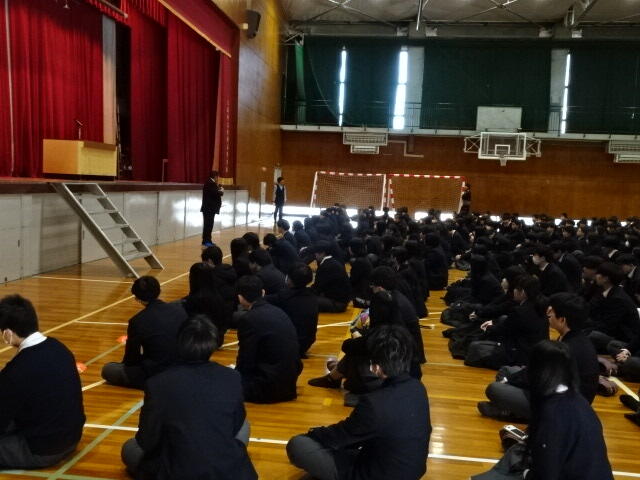 令和7年度3学期始業式を実施しました。
