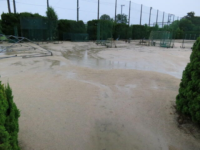 台風接近による大雨でした。