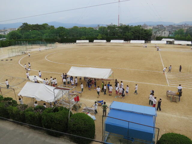 いよいよ明日は体育祭です！午後から準備に頑張っています！！