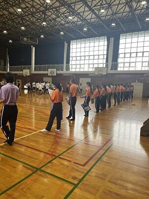 西高祭(体育の部) ブロック集会