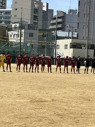 サッカー部の公式戦を観戦しました!