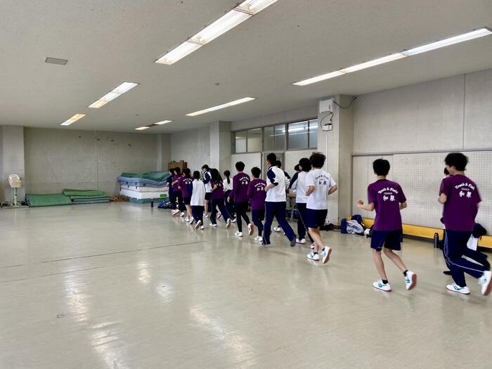 陸上部 和泉中学合同練習2日め