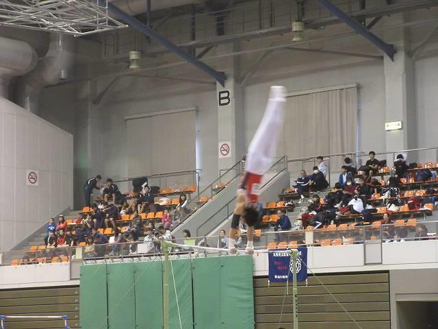 体操部 新人大会個人戦(1部) 健闘