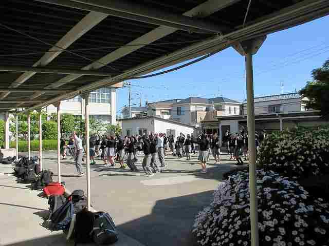 体育祭応援セレモニーの準備などが始まっています。