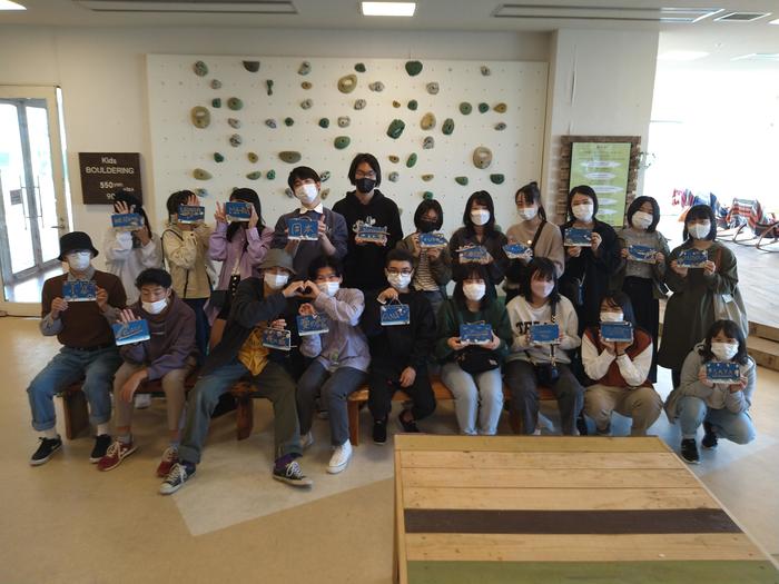 ７５期２年生南九州修学旅行B班貝の表札作り