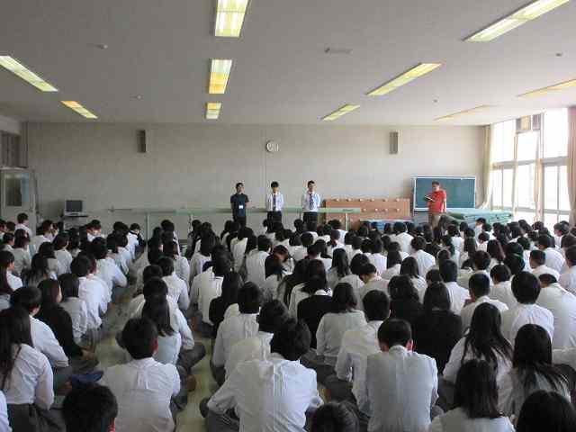 72期 ３年生 教育実習生の講演