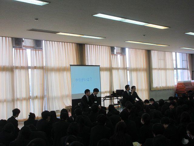 72期3年生 連続講演「今知っておきたいこと」(総合的な学習の時間)