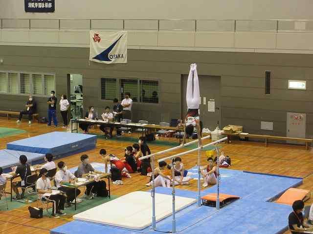 大阪高等学校総合体育大会体操競技 男子団体5位 あん馬3位
