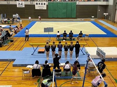 体操部春季大会 女子団体総合4位 男子種目別優勝