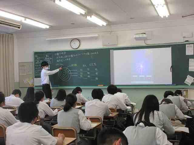 教育実習生研究授業 1年「化学基礎」