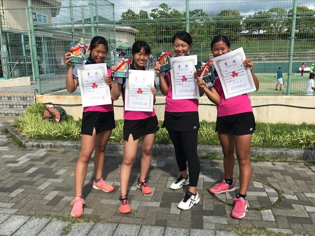 テニス部 第4学区大会 女子ダブルス3位
