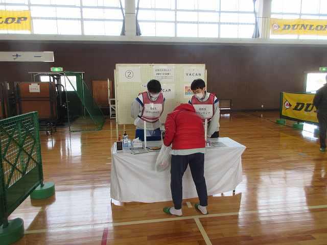 泉大津市「避難所を体験・家族防災会議2022」 2年生有志 ボランティア活動