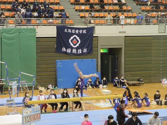 体操部 新人大会(2部)女子団体3位 個人総合7位