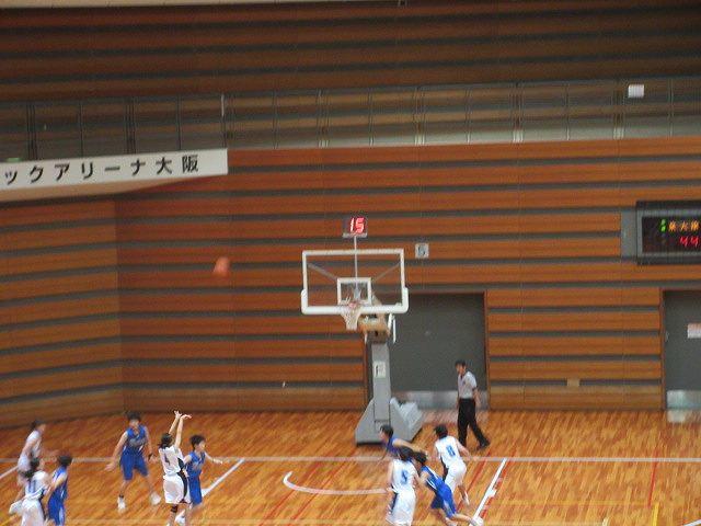第72回大阪高校バスケットボール選手権3回戦 女子バスケットボール部 健闘