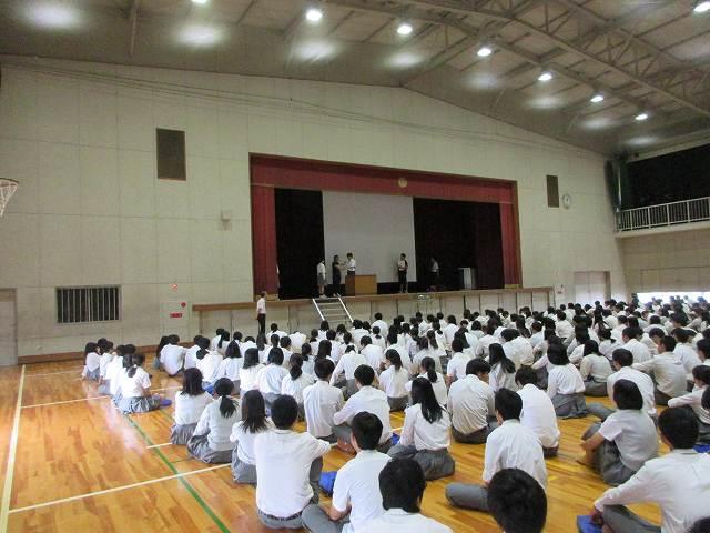 1学期終業式を行いました。