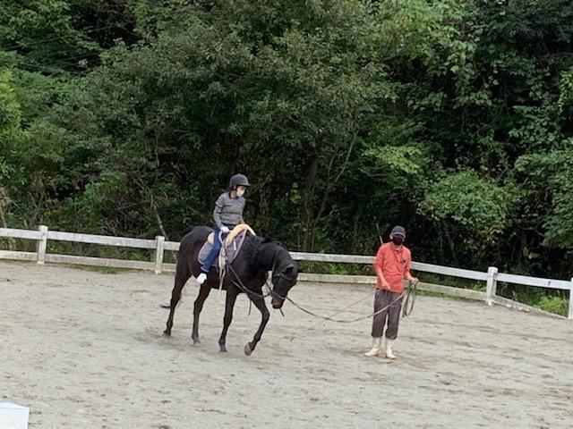 ７５期２年生南九州修学旅行B班乗馬体験