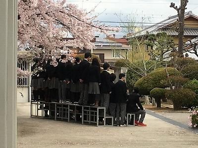 クラス集合写真の撮影