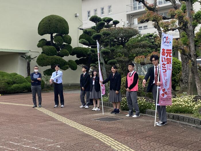 朝のあいさつ運動