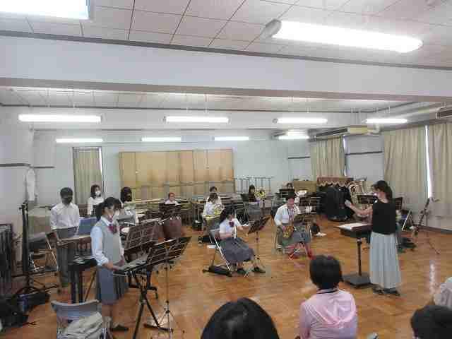 吹奏楽部 コンクールリハーサル