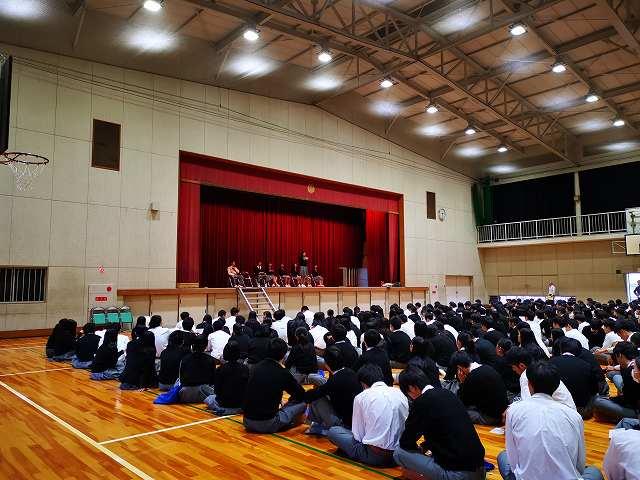 後期生徒会本部役員選挙 立会演説会
