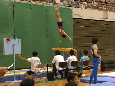 公立学校体操競技大会で準優勝