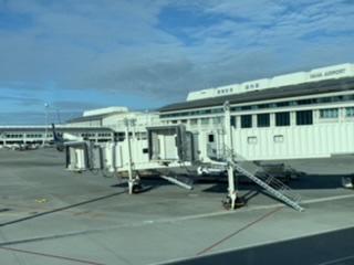 B団那覇空港到着