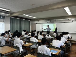 【中高連携】貝塚市立第四中学校1年生来校!