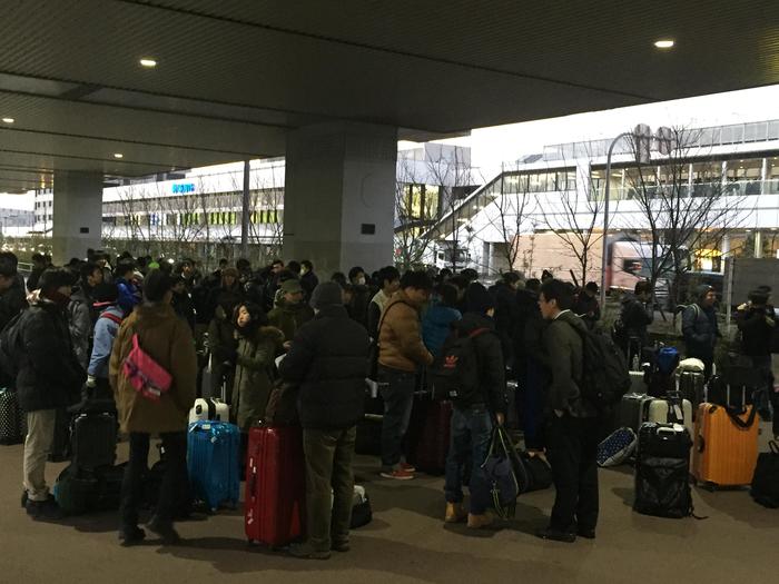 修学旅行初日