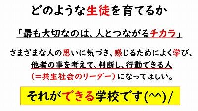 本日のスライド資料④🏫12月学校説明会