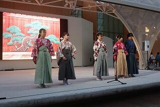 能楽部が府立学校万博学園祭に出演しました!