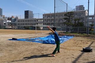 やり投げ☆頑張ってます