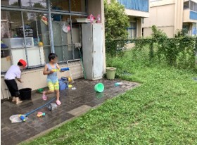 小1水遊び①