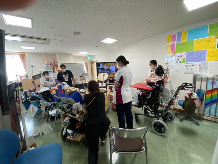 和らぎの訪問教室 授業の様子